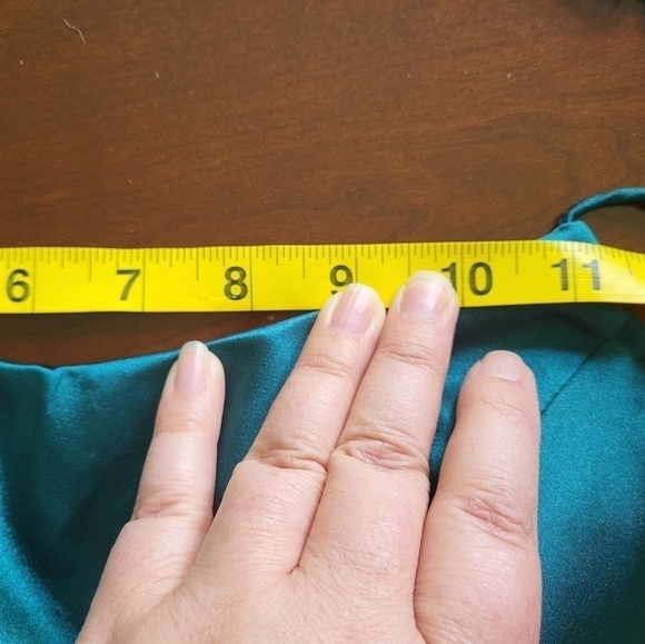 Satin Strapless Corset Back Prom Dress Gown Size 8 - Picture 8 of 11